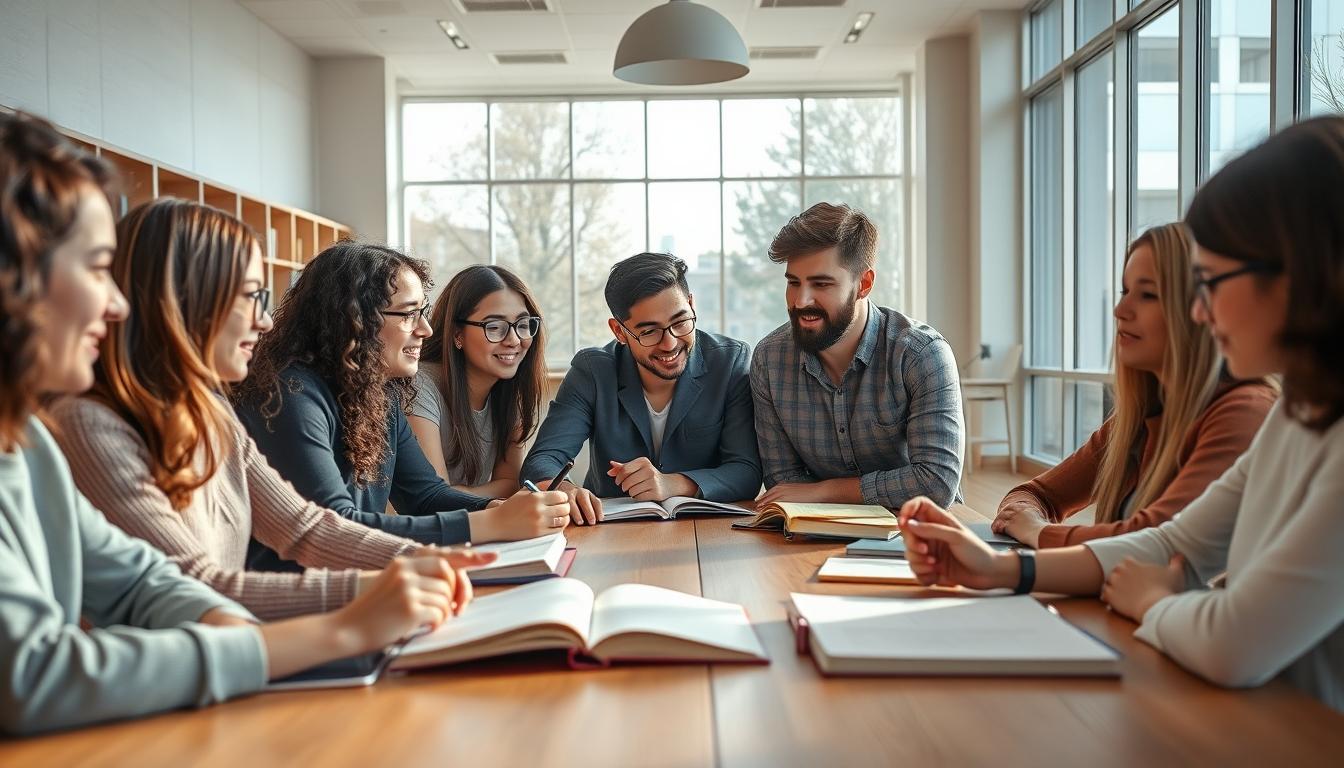 Modern university campus for students